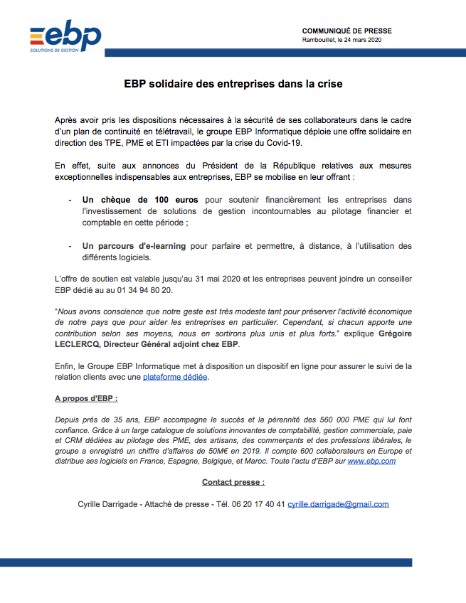 EBP solidaire des entreprises