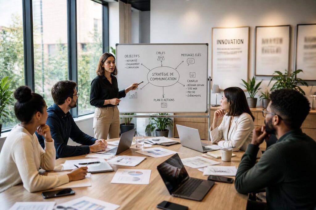 découvrez comment élaborer une stratégie de communication d'entreprise efficace pour renforcer votre image, améliorer vos relations clients et optimiser vos messages.